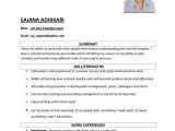 Sample Of Resume for Sales Lady Sajana Resume