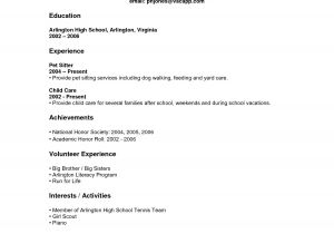 Sample Of Resume for Working Student High School Student Resume Examples No Work Experience