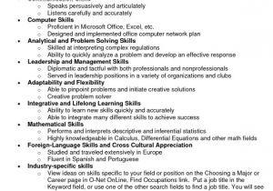 Sample Of Technical Skills for Resume Technical Skills Resume Examples