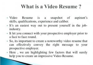 Sample Of Video Resume Script Video Resume Script Example Examples Of Resumes