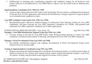 Sample Project List for Resume Sample Resume Project Manager Sample Resume
