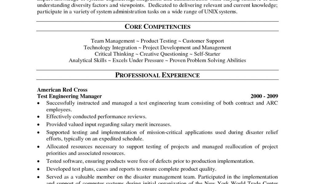 sample resume for 2 years experience in software testing