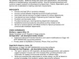 Sample Resume for 2 Years Experience In software Testing software Testing Resume Samples for Experience Krida Info