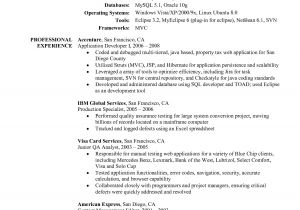 Sample Resume for 2 Years Experienced Java Developer Sample Resume for Java Developer 2 Year Experience