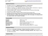 Sample Resume for 2 Years Experienced software Engineer Resume format for 1 Year Experienced software Engineer