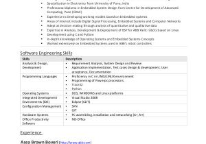 Sample Resume for 2 Years Experienced software Engineer software Engineer Resume Example 10 Free Word Pdf