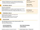 Sample Resume for A Fresh Graduate Sample Resume format for Fresh Graduates One Page format