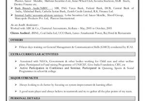 Sample Resume for Accountant with Experience Excellent Work Experience Professional Chartered