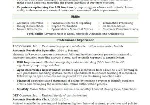 Sample Resume for Accounts Payable and Receivable Accounts Receivable Resume Sample Monster Com