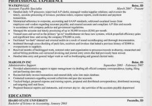Sample Resume for Accounts Payable and Receivable Accounts Receivable Resume Templates Business Proposal