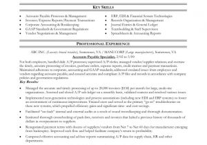 Sample Resume for Accounts Payable and Receivable Professional Accounts Payable Clerk Resume Perfect