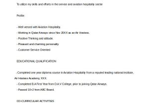 Sample Resume for Air Hostess Fresher 6 Sample Hostess Resumes Pdf Doc Sample Templates