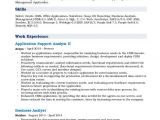 Sample Resume for Application Support Analyst Application Support Analyst Resume Samples Qwikresume