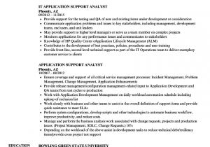 Sample Resume for Application Support Analyst Application Support Analyst Resume Samples Velvet Jobs