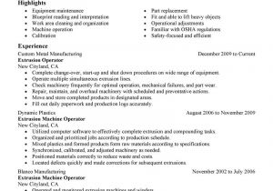 Sample Resume for assembly Line Operator assembly Line Operator Resume Sample Krida Info