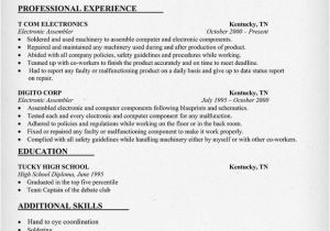 Sample Resume for assembly Line Operator assembly Line Worker Resume Free Excel Templates