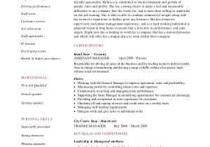 Sample Resume for assistant Manager In Retail 8 Retail Manager Resumes Free Sample Example format