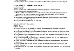 Sample Resume for assistant Manager In Retail Retail assistant Manager Resume Samples Velvet Jobs