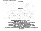 Sample Resume for assistant Manager In Retail Unforgettable assistant Retail Store Manager Resume