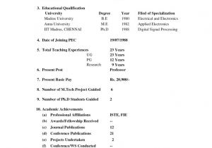 Sample Resume for assistant Professor In Engineering College Pdf Best Professor Resume Example Livecareer Sample Resume