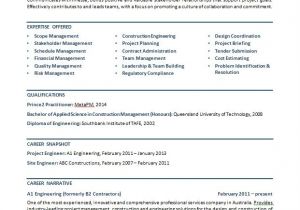 Sample Resume for Australian Jobs Sample Resume Civil Engineer Australia Civil Structural