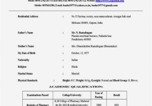 Sample Resume for B Pharmacy Freshers Cv format for B Pharma Freshers Resume Template Cover