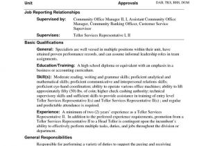 Sample Resume for Bank Jobs with No Experience Bank Teller Resume with No Experience Http topresume