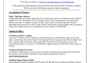 Sample Resume for Bank Jobs with No Experience Teller Resume with No Experience Http Www Resumecareer