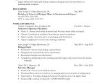 Sample Resume for Biology Major Biology Sample Resume Annecarolynbird