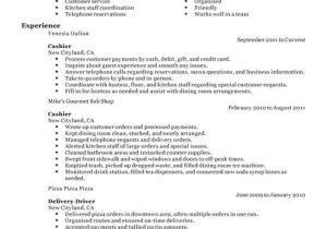Sample Resume for Cashier In Restaurant Best Restaurant Cashier Resume Example Livecareer