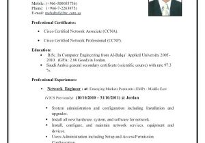 Sample Resume for Ccna Certified Ccna Resume format Resume Resumes Security format Ccna