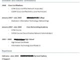 Sample Resume for Ccna Certified Resume for Ccna Resume Ideas