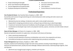 Sample Resume for Client Relationship Management Resume Enterprise Content Management Sidemcicek Com