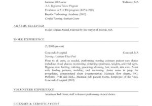 Sample Resume for Cna with No Previous Experience Sample Resume for Cna with No Previous Experience Free
