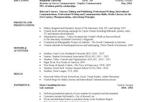 Sample Resume for College Student Example Of College Resume Template Resume Builder