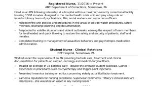 Sample Resume for Company Nurse Registered Nurse Rn Resume Sample Monster Com