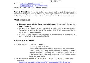 Sample Resume for Computer Science Student Fresher Computer Science Resume Template for It Workers