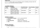 Sample Resume for Computer Science Student Fresher Resume format for Computer Science Engineering Students