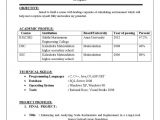 Sample Resume for Cse Students Resume format for Computer Science Engineering Students