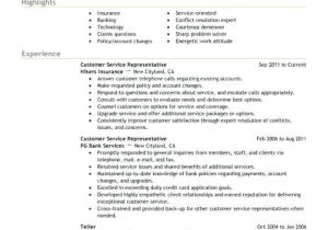 Sample Resume for Csr with No Experience Resume for Customer Service Representative with No