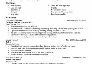 Sample Resume for Customer Service Representative In Bank Unforgettable Customer Service Representative Resume