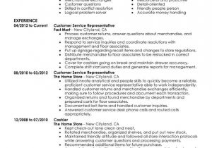 Sample Resume for Customer Service Representative In Retail Customer Service Representative Resume Examples Created