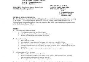 Sample Resume for Dental assistant with No Experience Sample Dental assistant Resume Sample Resumes