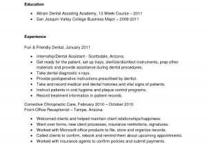 Sample Resume for Dental assistant with No Experience Submit My Resume to Google Business Continuity Coordinator