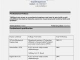 Sample Resume for Diploma In Mechanical Engineering Resume Model for Diploma Mechanical Engineers Perfect