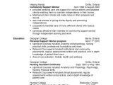 Sample Resume for Disability Support Worker Robert W 39 S Health Care Support Resume Rtf Updated