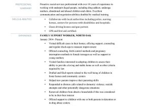 Sample Resume for Disability Support Worker Sample Resume for Disability Support Worker Best Of Chic