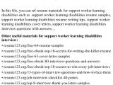 Sample Resume for Disability Support Worker top 8 Support Worker Learning Disabilities Resume Samples