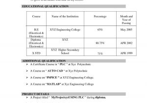 Sample Resume for Ece Engineering Students Sample Resume for Freshers It Engineers Best Of Resume for