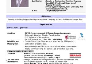 Sample Resume for Electrical Engineer In Construction Field Design Electrical Engineer Cv